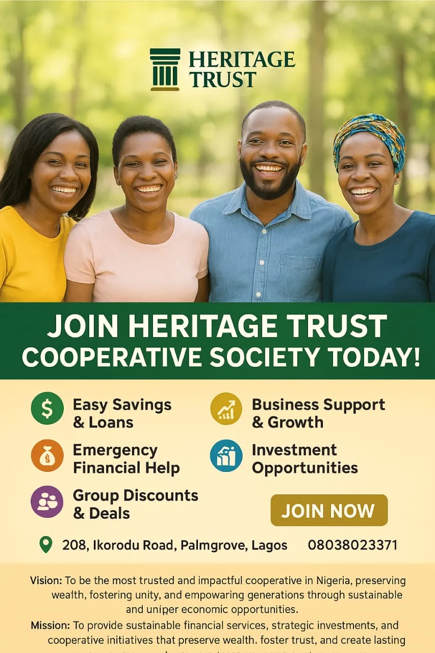 Heritage Trust cooperative members and services poster